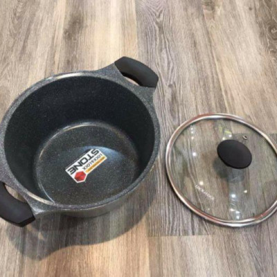 Nồi Đá Stone 7 Lớp Cao Cấp 24cm Thành Cao LCA6244D (cam kết hàng chính hãng)