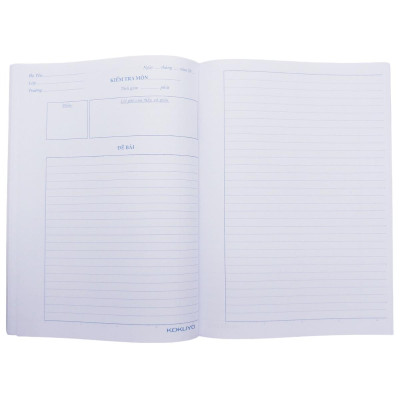 Giấy Kiểm Tra Kẻ Ngang Dạng Vở - Campus TPN-B5L30 (30 Tờ Đôi)