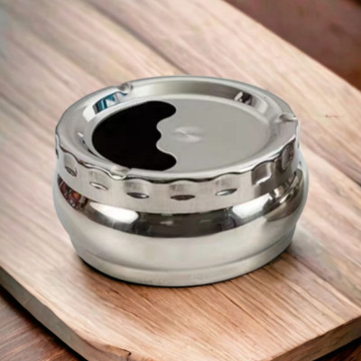Gạt tàn nắp xoay - gạt tàn nắp bấm inox ( 2 kiểu khách tự lựa chọn sở thích cho mình )