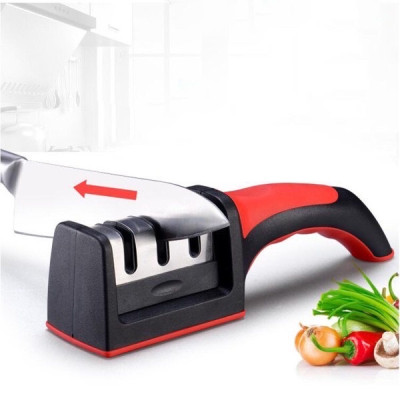 Dụng cụ mài dao , kéo đa năng 3 rãnh sắc bén ,máy mài dao bằng tay 3 cấp độ siêu tốc nhanh và tiện dụng