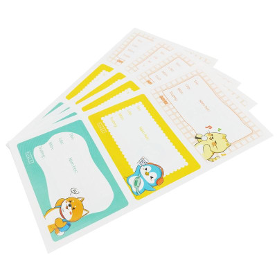 Bộ 4 Nhãn Vở Học Sinh - Thiên Long NBL-008 (Mẫu Sản Phẩm Giao Ngẫu Nhiên)