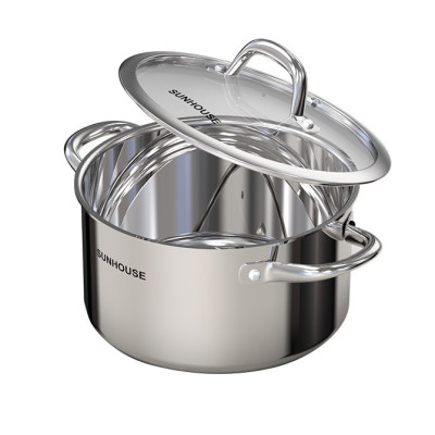 NỒI INOX 304 ĐÁY LIỀN SUNHOUSE SHG706-18 - Hàng Chính Hãng