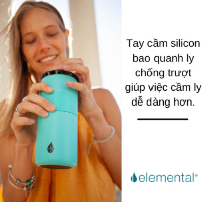 [Elemental chính hãng - Thương hiệu Mỹ] Ly giữ nhiệt Elemental Artisan 480ml nắp sứ, inox 304, giữ nhiệt vượt trội, an toàn sức khỏe
