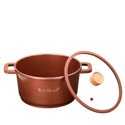Nồi hầm Ceramic từ tính Tiger Queen CWCB-24CH - Màu nâu chocolate [24cm - 5.18L] - Chính hãng