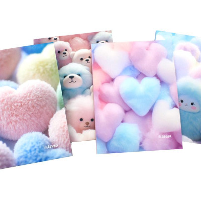 Tập Học Sinh Fluffy Pastel - 4 Ôly - 96 Trang 120gsm - The Sun (Mẫu Bìa Giao Ngẫu Nhiên)