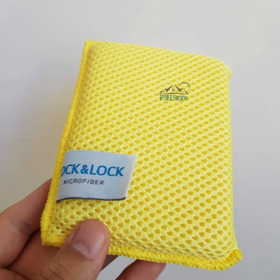 Miếng rửa chén Lock&Lock Microfiber chùi rửa đa năng WEL028 WEL029