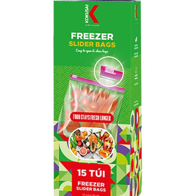 Túi Freezer Kokusai đựng thực phẩm TZIP00005302, TZIP00005319, TZIP00005326 - Hàng chính hãng