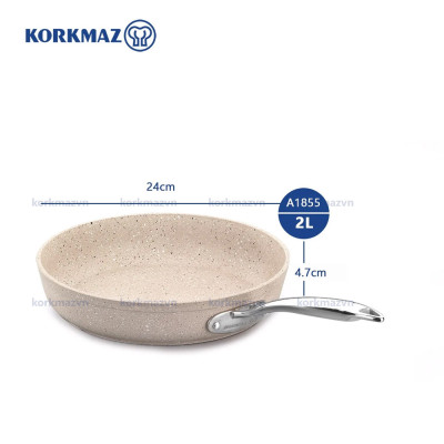 Chảo chống dính Korkmaz Granita 24 cm - 2 lít