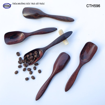 Muỗng Thìa Xúc Trà Gỗ Trắc Cao Cấp Dụng Cụ Trang Trí - CTH596