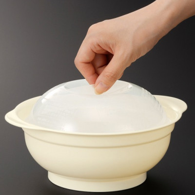 Combo bát tô dùng trong lò vi sóng 1200ml + set 3 miếng mút rửa xoong nồi, ấm chảo - made in Japan