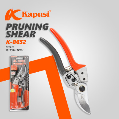 Kéo tỉa cây kiểng cắt cành hãng Kapusi Nhật Bản cao cấp 8 icnh (20cm), thép SK5 k8652