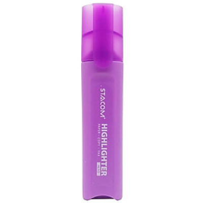 Bút Dạ Quang Thân Màu - Stacom HL113V - Màu Tím