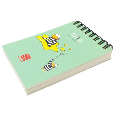 Sổ Lò Xo Oringa A7 Kẻ Ô Vuông 200 Trang 70gsm - Hồng Hà 4173 - Màu Xanh Lá