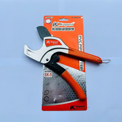 Kéo Cắt Ống  PVC, PPR, PE 42mm KAPUSI tay xám cam K0234