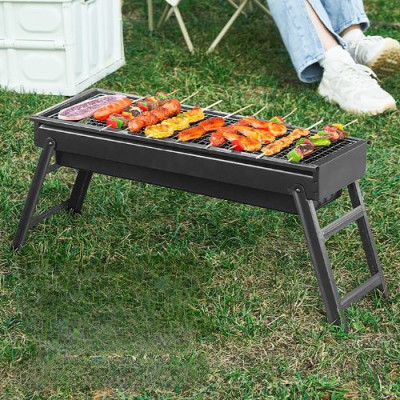 Combo Bếp nướng BBQ kéo cao cấp kèm than tre nén 3kg ít khói, an toàn, tiện lợi di chuyển