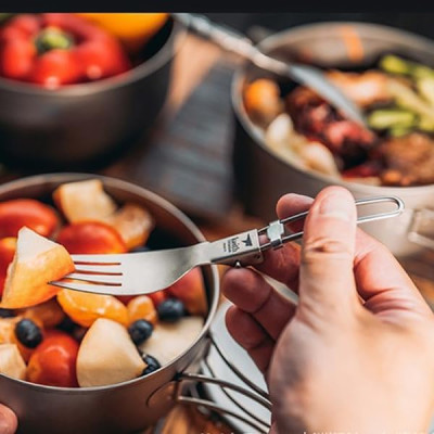 Nĩa titanium c Ti5303 gấp gọn