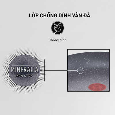 Chảo sâu lòng chống dính Tefal Natura 26cm, dùng cho bếp gas và hồng ngoại- Hàng chính hãng
