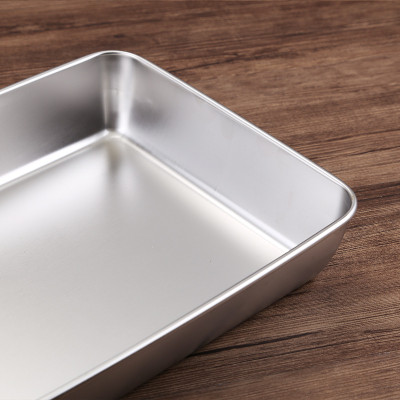 khay inox 304 sâu chữ nhật hàng dầy cao cấp ( nhiều size lựa chọn )