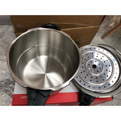 Nồi áp suất Inox 304 Elmich 20cm 4.0L EL3369 tặng kèm giá hấp Inox - Hàng chính hãng