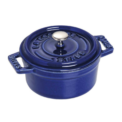 Nồi Gang Tròn STAUB Màu Xanh Đen - 30cm
