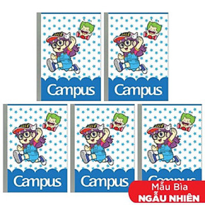 Combo 5 Tập Arale Gacchan-Star - B5 Kẻ Ngang Có Chấm 120 Trang ĐL 70g/m2 - Campus NB-BARS120 (Mẫu Màu Giao Ngẫu Nhiên)