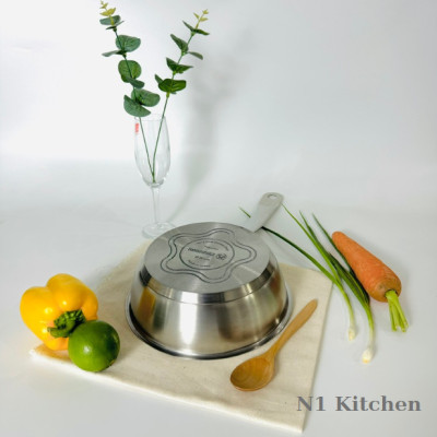 Chảo sâu inox cao cấp Korkmaz Proline 20cm - A1175 - Hàng chính hãng