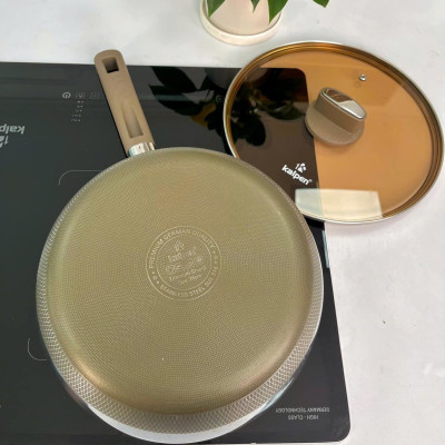 Chảo chống dính Inox 316 liền khối 7 lớp Kalpen Nano Titanium Shield 26cm - Hàng chính hãng
