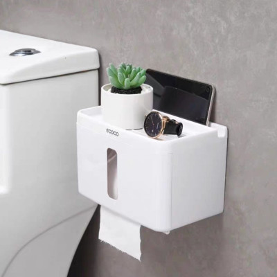 HỘP ĐỰNG KHĂN GIẤY VỆ SINH TREO TƯỜNG CẮT GIẤY TỰ ĐỘNG CAO CẤP - KHÔNG CẦN KHOAN TƯỜNG ỐC VÍT