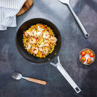 Chảo Vân Đá Chống Dính, Sâu Lòng 3 Lớp inox Liền Khối - ELMICH TRI-MAX CZ (Size 20cm/EL-3835, 24cm/EL-3836, 26cm/EL-3837, 28cm/EL-3838 - Chiên, Xào, Rán Trên Mọi Loại Bếp) - Hàng Chính Hãng