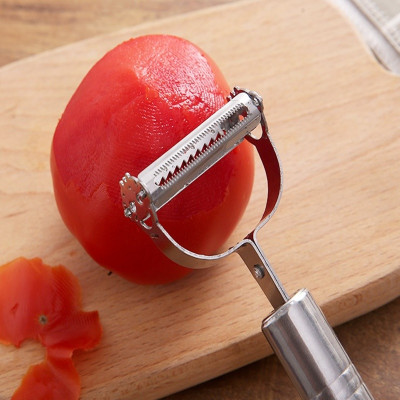 Combo Dụng cụ gọt nạo vỏ trái cây, củ quả inox