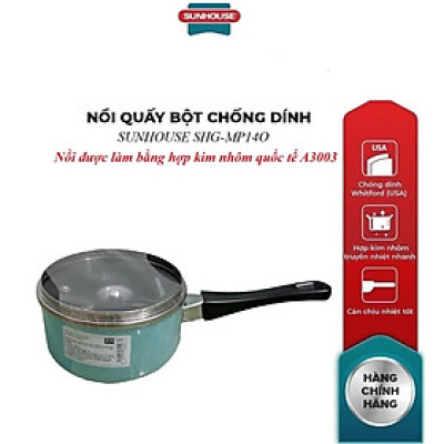 Nồi quấy bột Sunhouse SHG-MP14O - Màu Ngẫu Nhiên - Hàng Chính Hãng