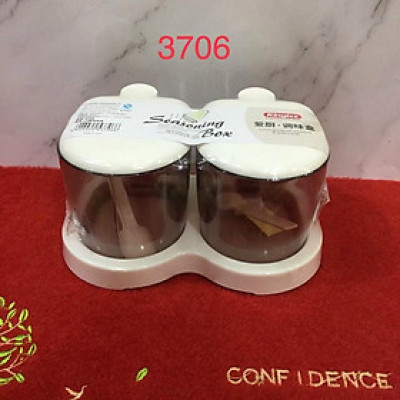 Bộ gia vị đôi thủy tinh