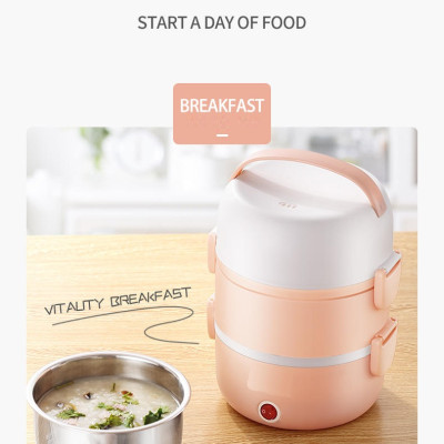 Hộp Cơm Điện Cặp Lồng Điện Hâm Cơm Tự Động 3 Tầng PS-103 - Màu Ngẫu Nhiên - Hàng Chính Hãng