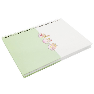 Sổ Lò Xo Teen Không Kẻ Có Chấm 80gsm - Cute Small - The Sun 01 - Màu Xanh Lá