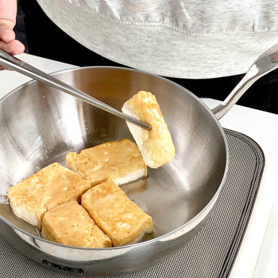 Chảo Sâu Lòng Inox 316 Đúc Liền Khối Hàn Quốc, size 20/24/26cm, Dùng Mọi Loại Bếp, Chống Dính Tự Thân