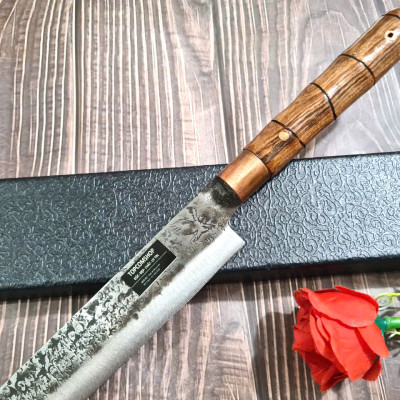 DAO BẾP PHÚC SEN SASHIMI MẶT HOA VĂN MÃ KJ1 N4