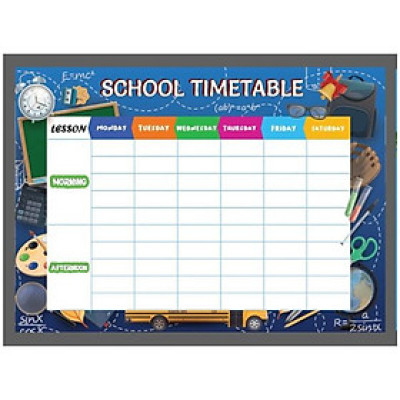 Sticker Thời Khoá Biểu Cấp 3 - Thay Đổi Môn Học A5 - Teenage TKB-11