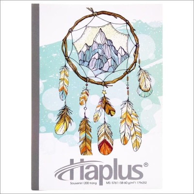 Combo 5 Tập Souvenir Kẻ Ngang 200 Trang ĐL 58-60g/m2 - Haplus 5761 (Mẫu Màu Giao Ngẫu Nhiên)