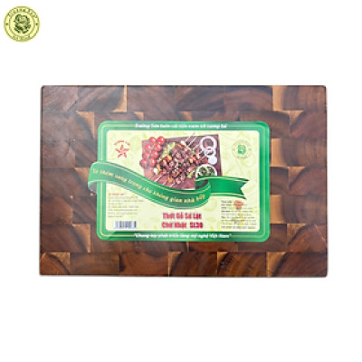 Thớt Gỗ Tràm Sớ Lật Sang Trọng Hình Chữ Nhật  - Thương hiệu Trường Sơn