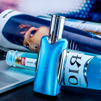 Vỏ Hột Quẹt Bật Lửa Khò Gas 4 Tia Cực Mạnh Jobon ZB-386 Hình Chai Nước Hoa - Dùng Gas Cao Cấp