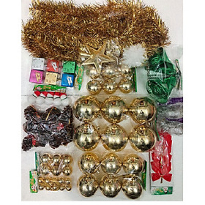 Combo Gói phụ kiện  trang trí cho cây noel cao 180-210cm