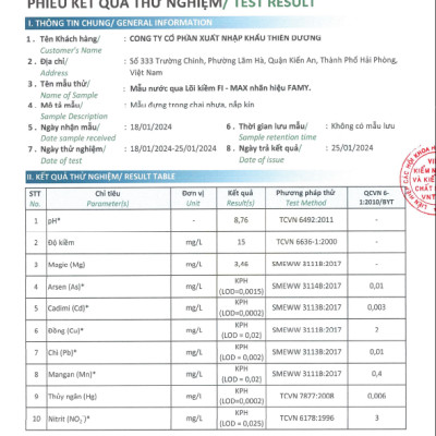 Lõi Lọc Tạo Kiềm Hydrogen Famy FI-MAX 3 IN 1 Hàng Chính Hãng - Lắp Cho Các Loại Máy Lọc Nước R.O