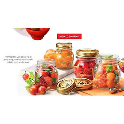 Hũ thủy tinh nắp vặn Quattro 300ml - 500ml - 700ml