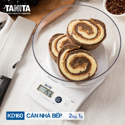 Cân điện tử nhà bếp TANITA KD160 (2kg) (Chính hãng Nhật Bản), Cân bếp 1kg, Cân nhà bếp 2kg, Cân thực phẩm 2kg, Cân thức ăn 2kg, Cân Nhật, Cân trọng lượng, Cân chính hãng, Cân thực phẩm, Cân thức ăn, Cân tiểu ly điện tử, Cân chính xác, Cân làm bánh