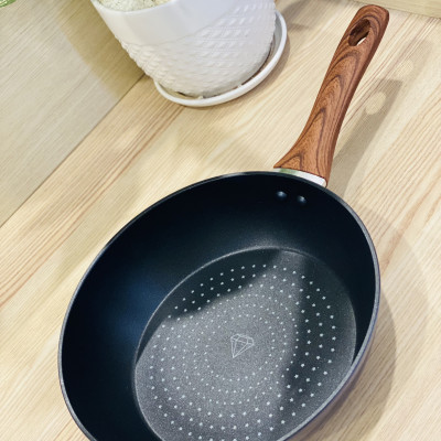 Chảo Sâu Lòng NAG2653 Đáy Từ 5 Lớp Chống Dính Vung Kính Siêu Bền Nagakawa (26cm) - Dùng Trên Mọi Loại Bếp - Hàng Chính Hãng