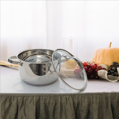 Nồi inox 304 cao cấp 5 đáy Kalpen Lermat size 18cm - Hàng chính hãng