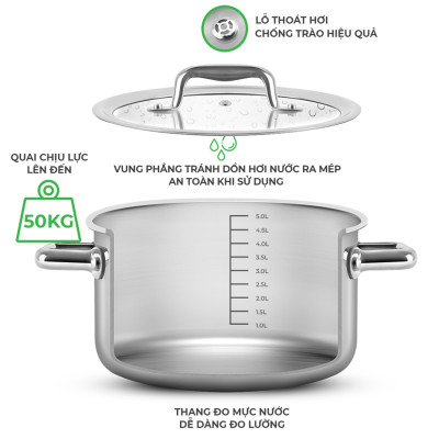 Nồi Inox liền khối Elmich Trimax Eco EL-3991