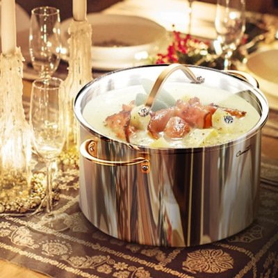 Nồi inox Ciwete Royal Knight Series 26cm vung kính Hàng chính hãng