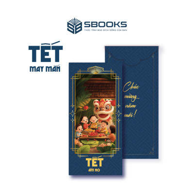 Combo 5 Cái Bao Lì Xì Thiết Kế Họa Tiết Hình Lân 2025 Giấy Cứng C150 Siêu Dày Dặn - SBOOKS