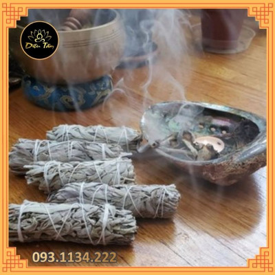 WHITE SAGE - XÔ THƠM TRẮNG thanh tẩy - THẢO MỘC XÔNG NHÀ
